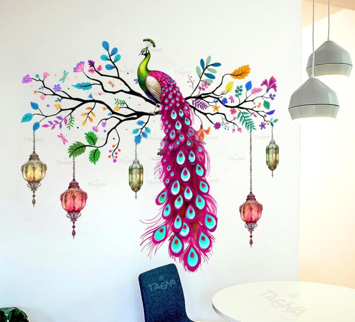 TAGMA GROUP Peacock Wall Sticker - Image 1