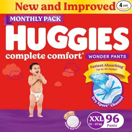 Huggies Complete Comfort Wonder Pants | Pant Style Baby Diapers XXL Size