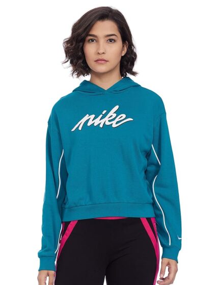 Nike Women Polyester Hooded Sweatshirt