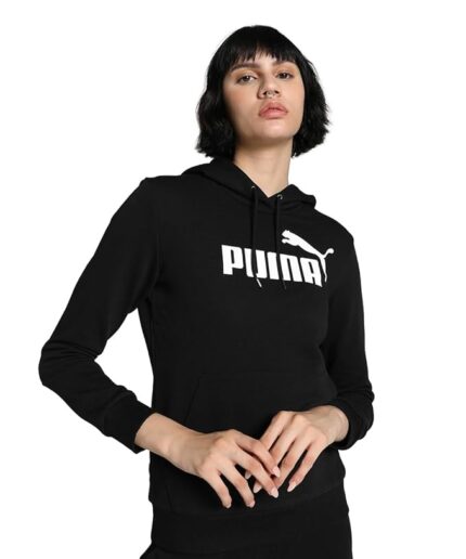 Puma Women Cotton Hooded Neck Sweatshirt